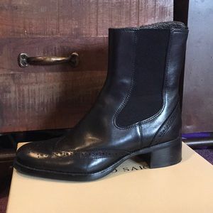 Franco Sarto Bootie Justify Black Calf